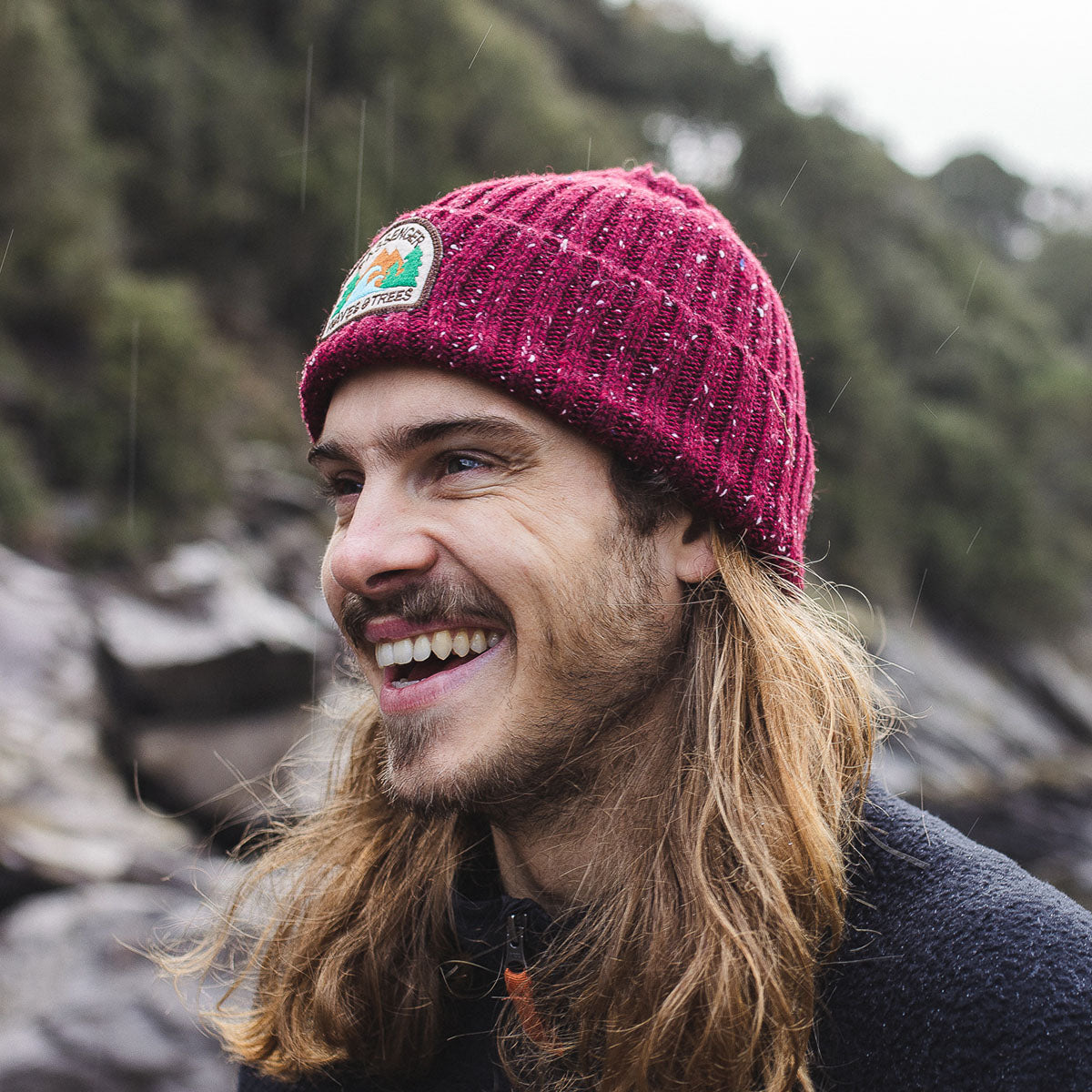 Katira Rib Knit Beanie - Russet
