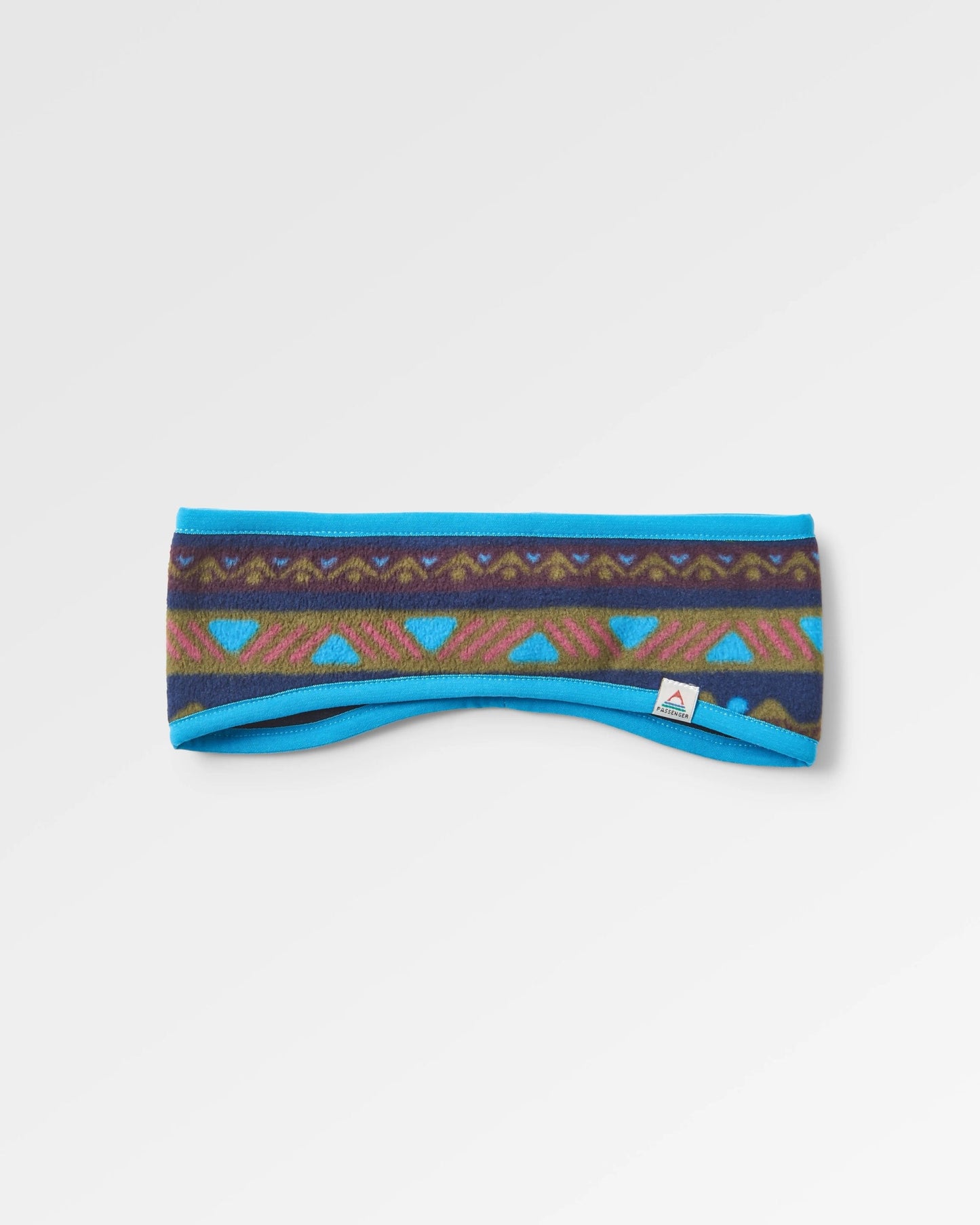 Cozy Recycled Polar Fleece Headband - Mountain Geo Multi