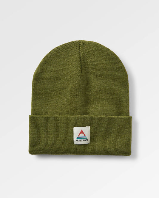 Core Recycled High-Top Beanie - khaki green